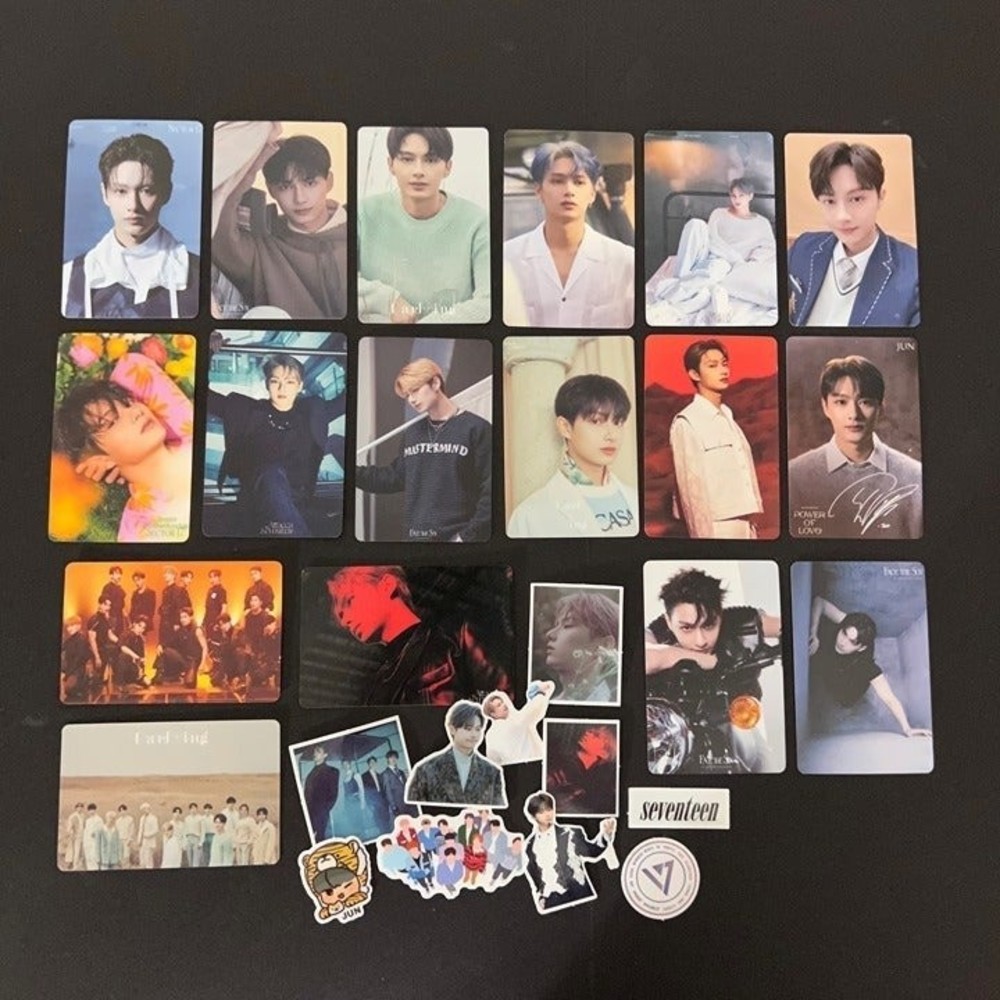 JUN Photocards Seventeen 17 KPOP Junhui Set Bias Pack Unofficial Cards Carats